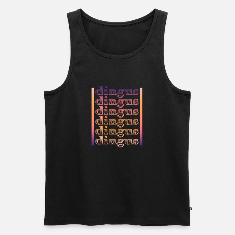 Dingus - Lustiges Wort - Männer Premium Bio Tank Top - Schwarz