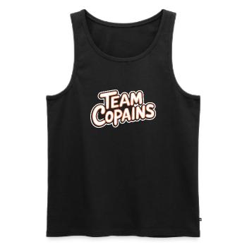 Team copains - Débardeur bio Premium Homme - noir - Devant - Michal (187cm)