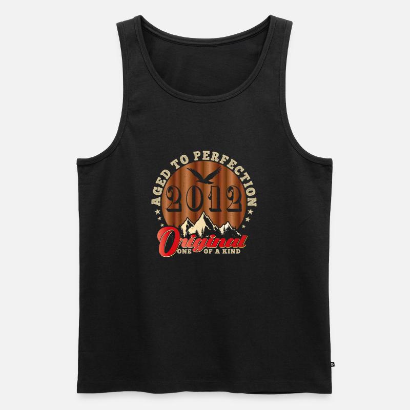 Kultiges Jubiläum 2012 - Männer Premium Bio Tank Top - Schwarz