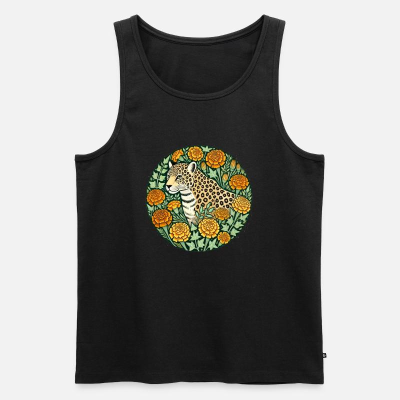 Gepard - Männer Premium Bio Tank Top - Schwarz