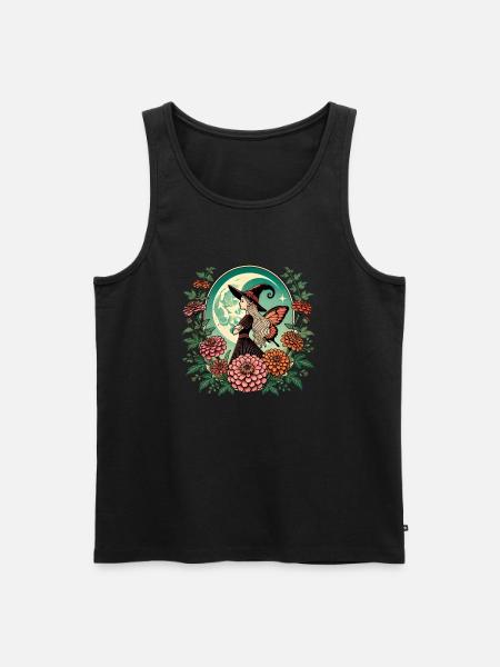 Fee Hexe - Männer Premium Bio Tank Top - Schwarz