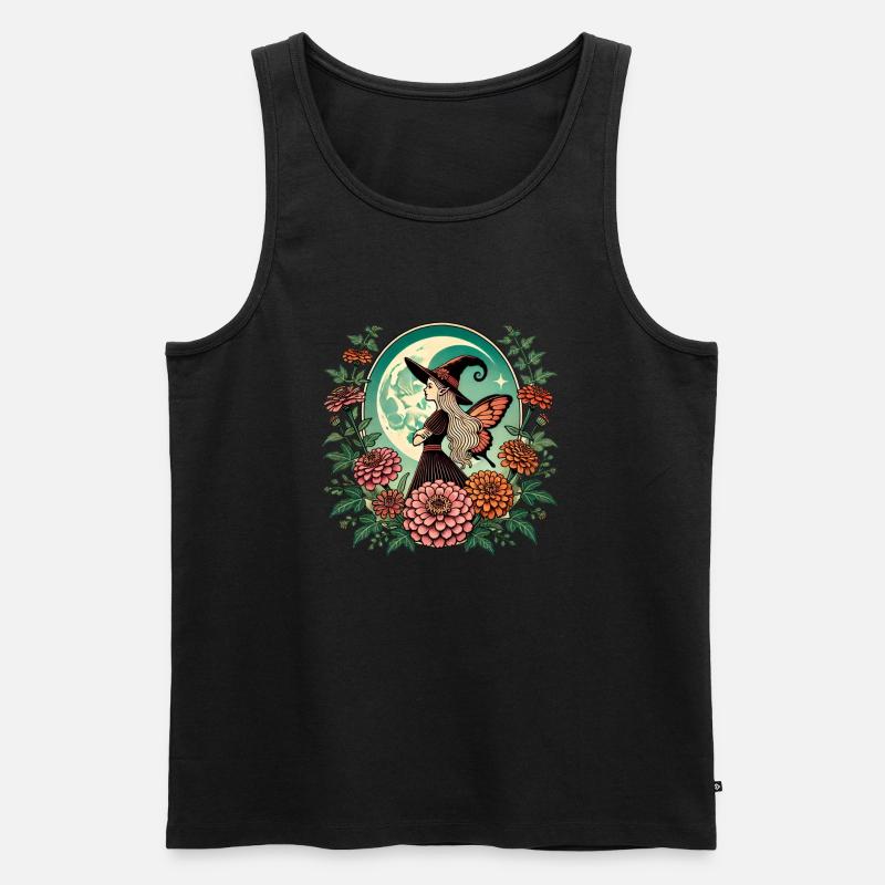 Fee Hexe - Männer Premium Bio Tank Top - Schwarz