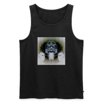 Frottage - Männer Premium Bio Tank Top - Schwarz - Vorne - Michal (187cm)