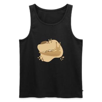 Slug - Men's Premium Organic Tank Top - black - Front - AI Model Male 178 light (178cm)