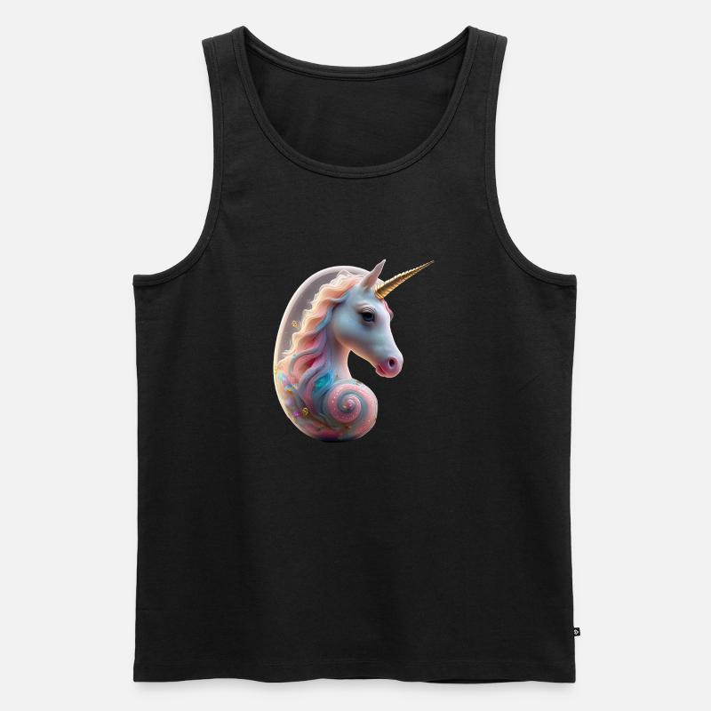 Einhorn Embryo 1 - Männer Premium Bio Tank Top - Schwarz