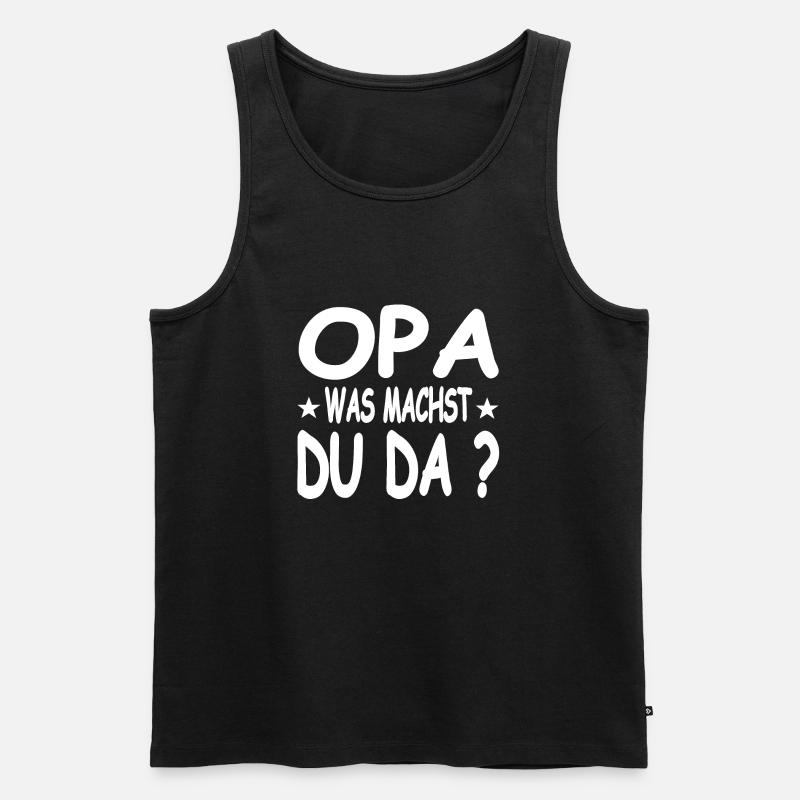 Opa - Männer Premium Bio Tank Top - Schwarz