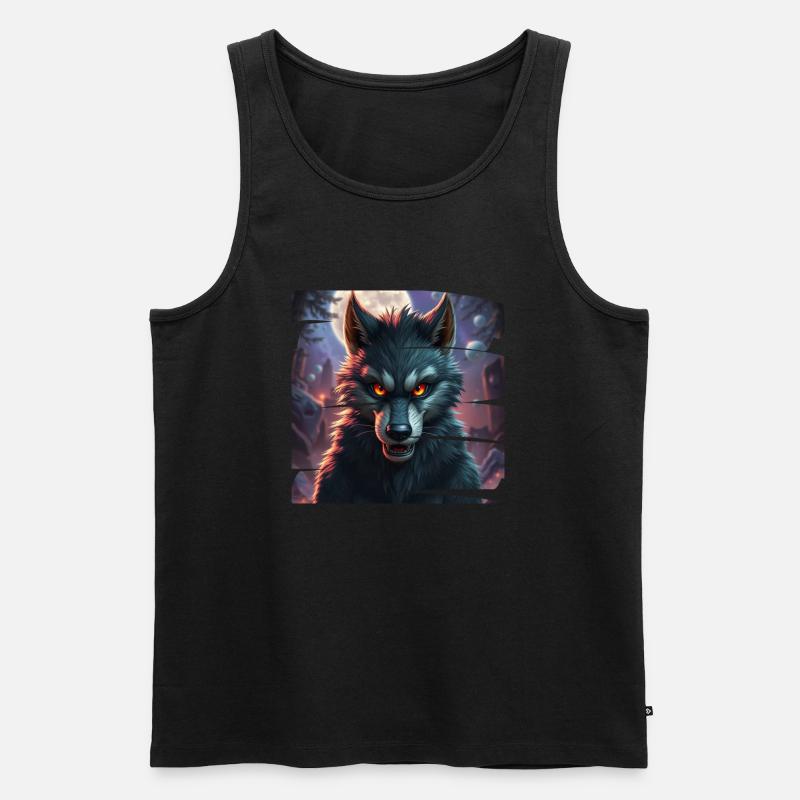 Monster 7 - Männer Premium Bio Tank Top - Schwarz