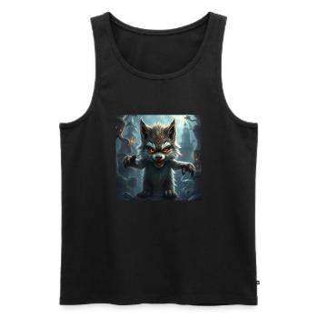 Monster 2 - Männer Premium Bio Tank Top - Schwarz - Vorne - Michal (187cm)