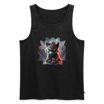 Monster 4 - Männer Premium Bio Tank Top - Schwarz - Vorne - Michal (187cm)