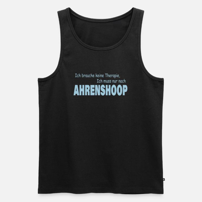 Therapie AHRENSHOOP - Männer Premium Bio Tank Top - Schwarz