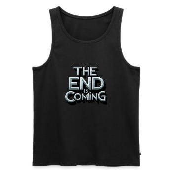 The End is Coming - Prémonition Imminente - Débardeur bio Premium Homme - noir - Devant - Michal (187cm)