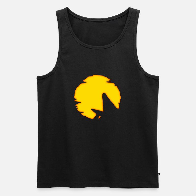 Löwenkönig - Männer Premium Bio Tank Top - Schwarz