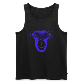 Funky Sonnenbrille Gorilla Cooler Party Affe Spaß - Männer Premium Bio Tank Top - Schwarz - Vorne - AI Model Male 178 light (178cm)