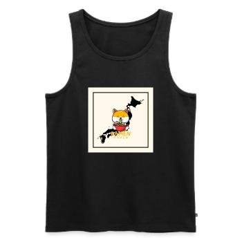 oshin japan ramen - Männer Premium Bio Tank Top - Schwarz - Vorne - Michal (187cm)