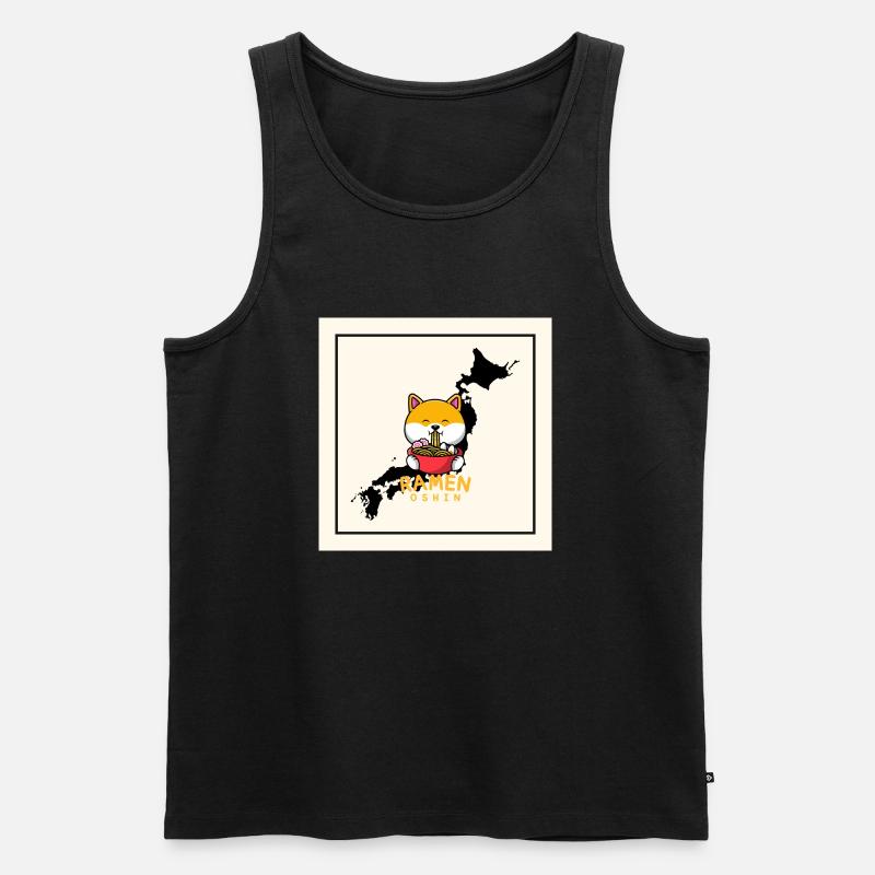 oshin japan ramen - Männer Premium Bio Tank Top - Schwarz