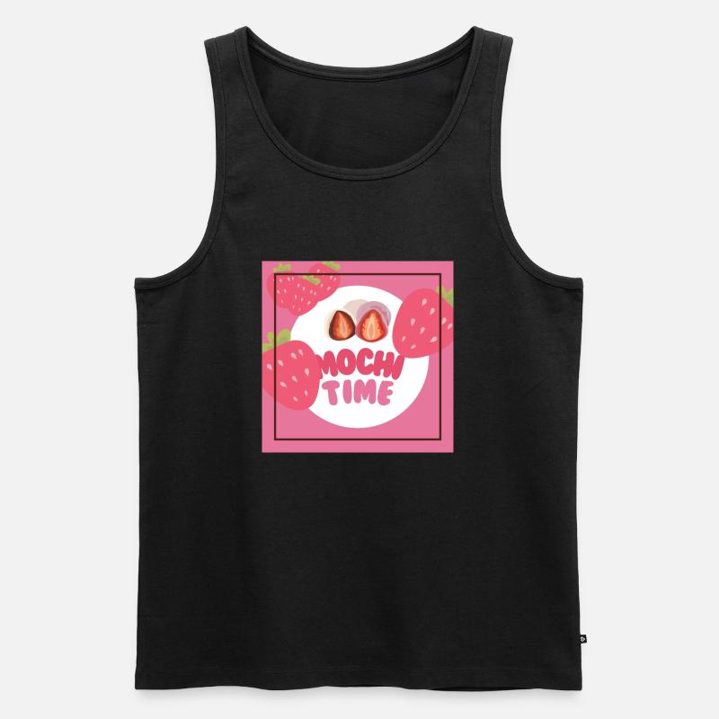 mochi - Männer Premium Bio Tank Top - Schwarz
