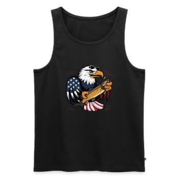 Fliegenfischen in den USA - Männer Premium Bio Tank Top - Schwarz - Vorne - Michal (187cm)