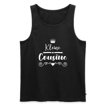 Kleine Cousine - Männer Premium Bio Tank Top - Schwarz - Vorne - AI Model Male 178 light (178cm)