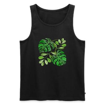 Liste - Männer Premium Bio Tank Top - Schwarz - Vorne - Michal (187cm)