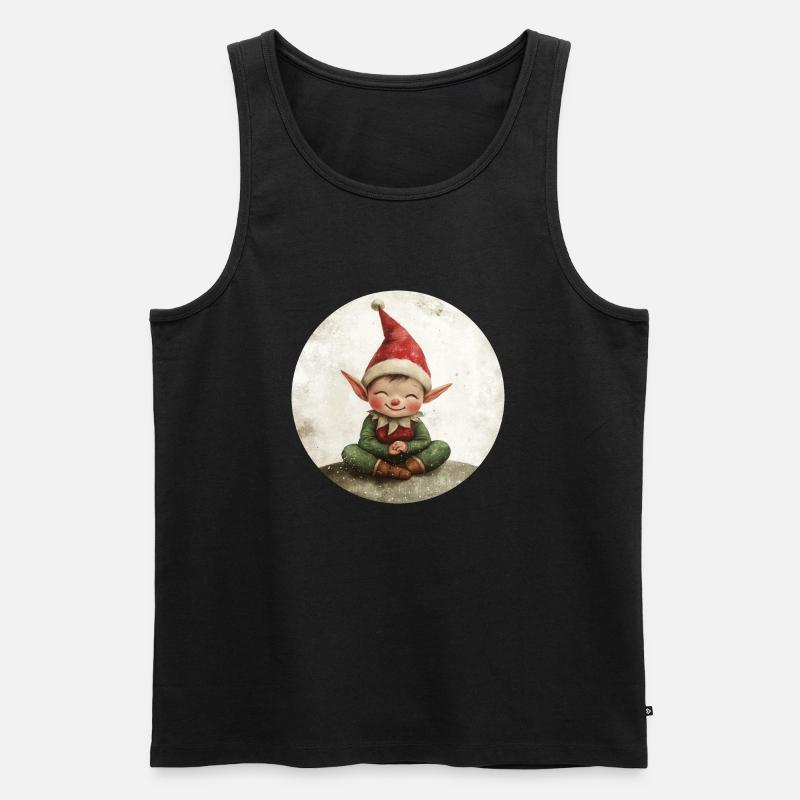 Weihnachtself - Männer Premium Bio Tank Top - Schwarz