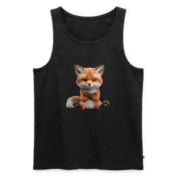 Fox grim 1 - Men's Premium Organic Tank Top - black - Front - Michal (187cm)