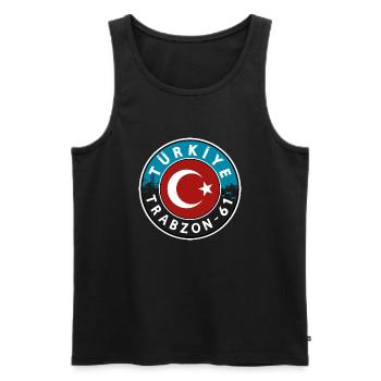 Türkiye Trabzon 61 Design - Men's Premium Organic Tank Top - black - Front - AI Model Male 178 light (178cm)