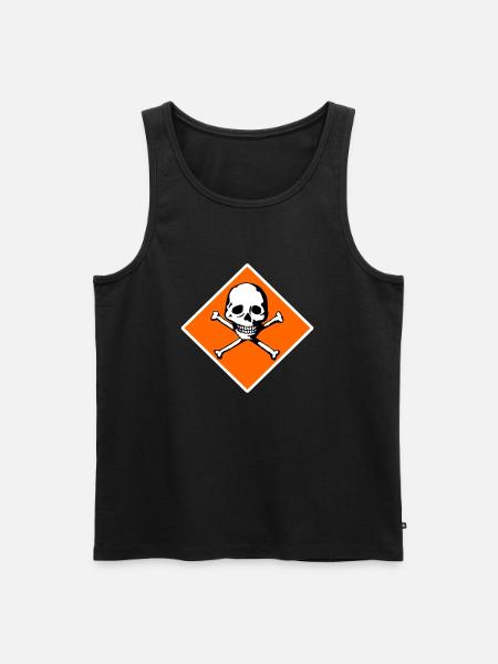Skull and bones - Men's Premium Organic Tank Top - black