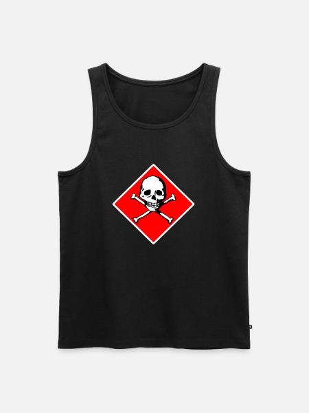 Skull and bones - Men's Premium Organic Tank Top - black