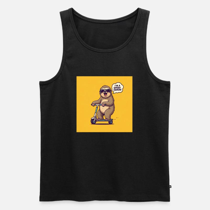 FAULTIER SPEED DEMON - Männer Premium Bio Tank Top - Schwarz