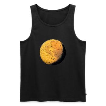 Mystical Planet : Les secrets du cosmos ! - Débardeur bio Premium Homme - noir - Devant - Michal (187cm)
