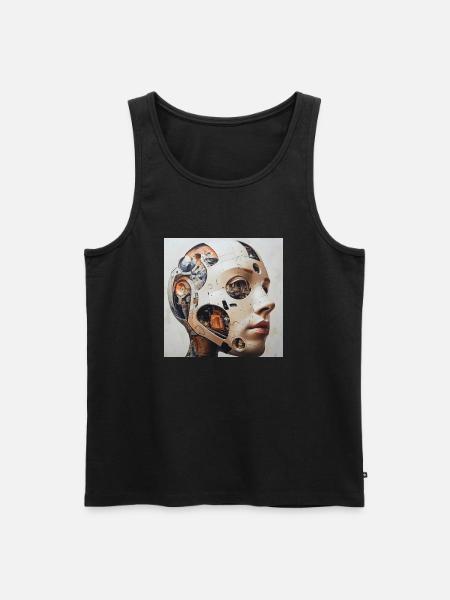 Machina - Men's Premium Organic Tank Top - black