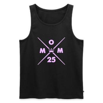 maman 25 - Débardeur bio Premium Homme - noir - Devant - Michal (187cm)
