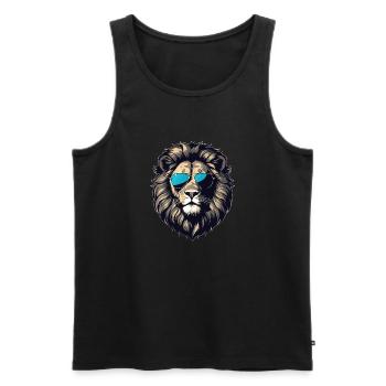 Shades of the Jungle - Men's Premium Organic Tank Top - black - Front - AI Model Male 178 light (178cm)