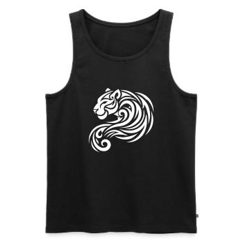 panther - Männer Premium Bio Tank Top - Schwarz - Vorne - AI Model Male 178 light (178cm)