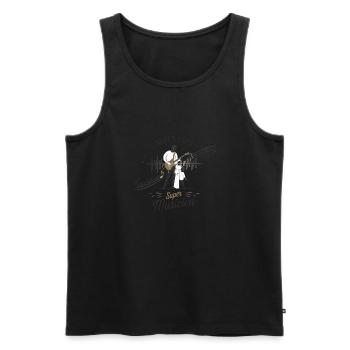 Super Papa Musicien - Débardeur bio Premium Homme - noir - Devant - Michal (187cm)