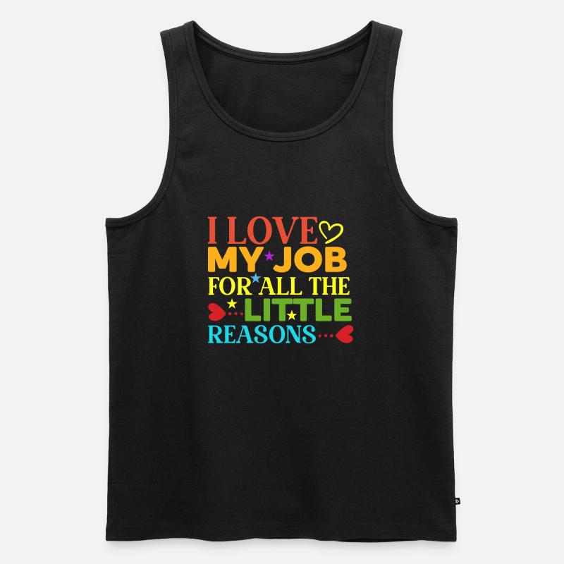 Erzieher - Männer Premium Bio Tank Top - Schwarz