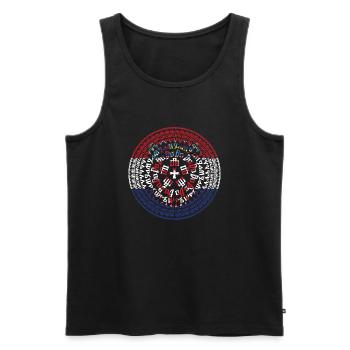 Kroatien hrvatska kroatien europa zagreb glagoljica - Männer Premium Bio Tank Top - Schwarz - Vorne - AI Model Male 178 light (178cm)