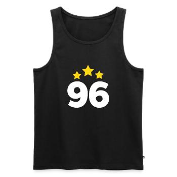 96 Jahre Stern - Geschenk zum 96. Jubiläum - Männer Premium Bio Tank Top - Schwarz - Vorne - AI Model Male 178 light (178cm)