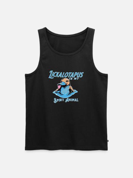 Funny Lickalotopus is My Spirit Animal Funny - Men's Premium Organic Tank Top - black