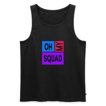 Oh My Squad - Men's Premium Organic Tank Top - black - Front - Michal (187cm)