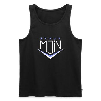 Ideal as a gift for birthdays, Christmas - Men's Premium Organic Tank Top - black - Front - AI Model Male 178 light (178cm)