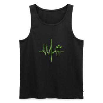 Natural Harmony: Music and Nature in Perfect - Men's Premium Organic Tank Top - black - Front - AI Model Male 178 light (178cm)