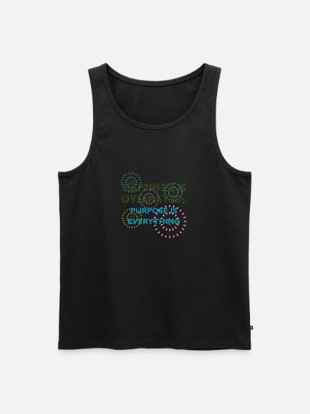Purpose Is Everything Inspirational Design - Men's Premium Organic Tank Top - black