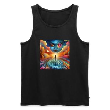 Be Fearless Be Limitless 2 - Men's Premium Organic Tank Top - black - Front - Michal (187cm)