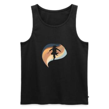 Pirate Pirate - Débardeur bio Premium Homme - noir - Devant - AI Model Male 178 light (178cm)