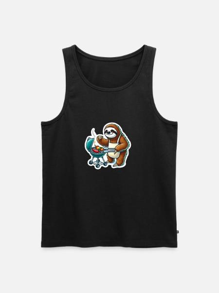 Grill master grilling - Men's Premium Organic Tank Top - black