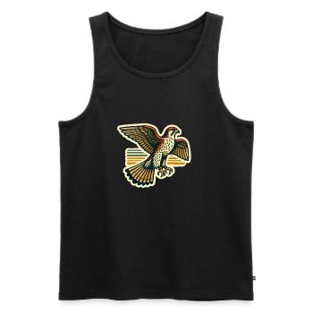 Falke Falknerei Greifvogel Beizjagd Falkner - Männer Premium Bio Tank Top - Schwarz - Vorne - Michal (187cm)
