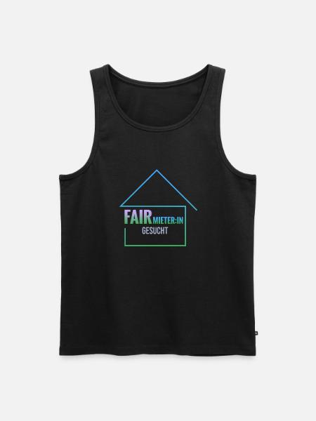 suche FairmieterIn - Männer Premium Bio Tank Top - Schwarz