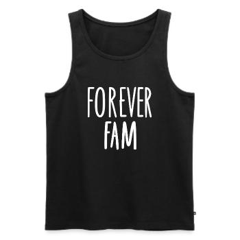 Für immer Fam - Männer Premium Bio Tank Top - Schwarz - Vorne - AI Model Male 178 light (178cm)