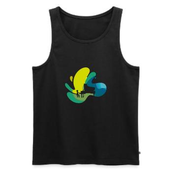 Instrument Orchester Sinfonie - Männer Premium Bio Tank Top - Schwarz - Vorne - Michal (187cm)
